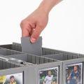 Collectible Card Bin Partitions - Gray  Krazy King Collectibles LLC   