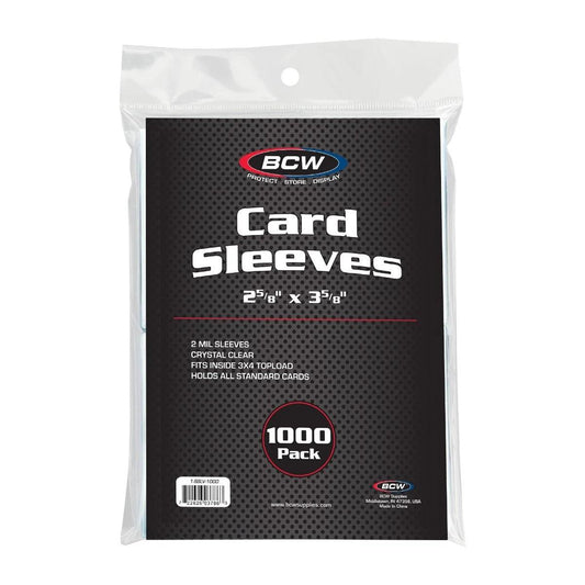 BCW Standard Card Sleeves - 1000 Pack  BCW   