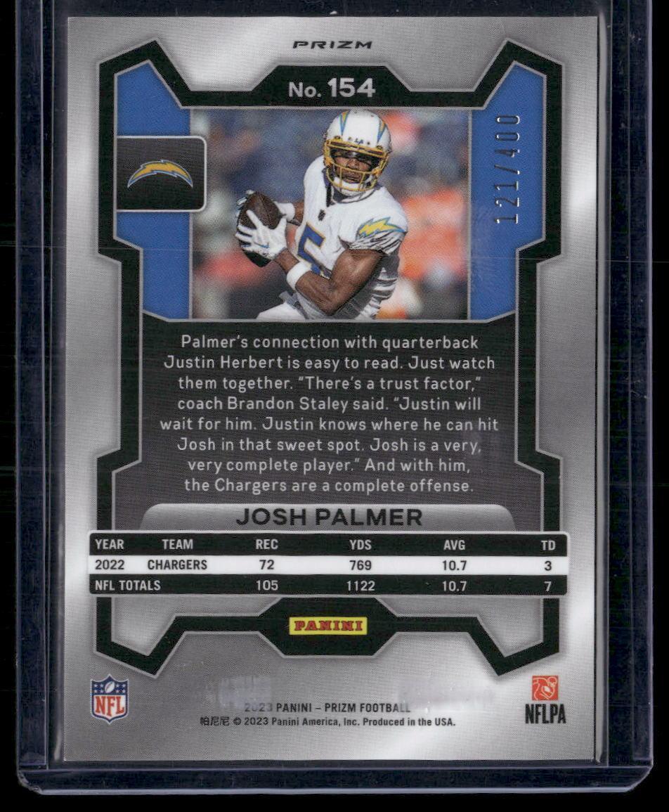 2023 Panini Prizm #154 Josh Palmer Pandora #/400  Krazy King Collectibles LLC   