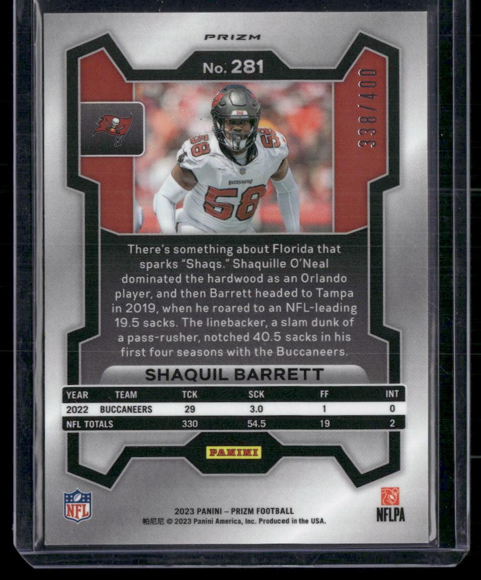 2023 Panini Prizm #281 Shaquil Barrett Pandora #/400  Krazy King Collectibles LLC   