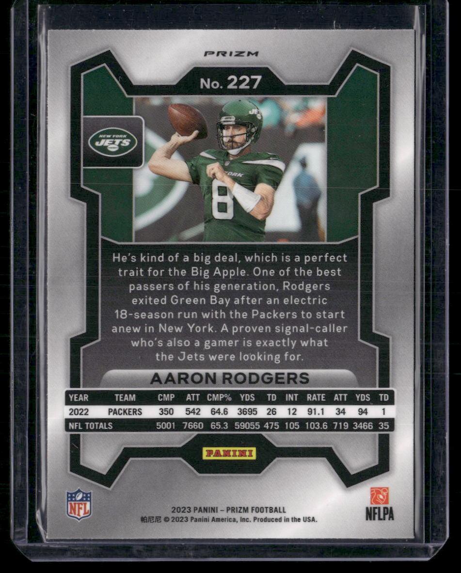 2023 Panini Prizm #227 Aaron Rodgers Silver  Krazy King Collectibles LLC   