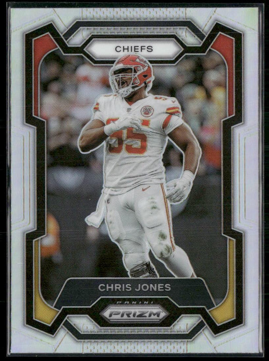 2023 Panini Prizm #142 Chris Jones Silver  Krazy King Collectibles LLC   