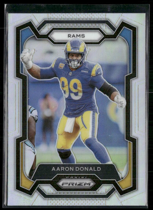 2023 Panini Prizm #162 Aaron Donald Silver  Krazy King Collectibles LLC   