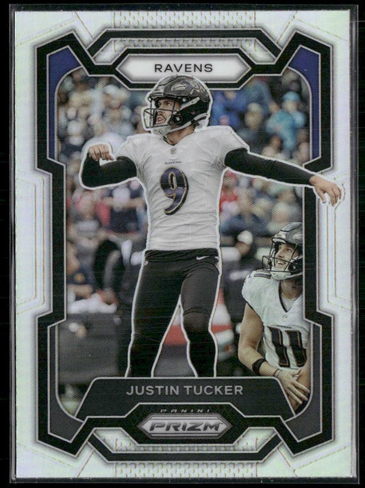 2023 Panini Prizm #22 Justin Tucker Silver  Krazy King Collectibles LLC   