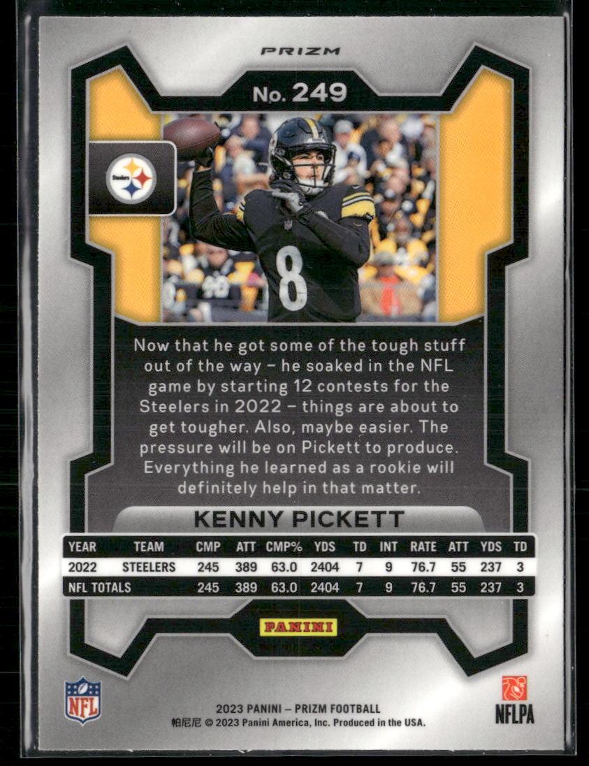 2023 Panini Prizm #249 Kenny Pickett Silver  Krazy King Collectibles LLC   