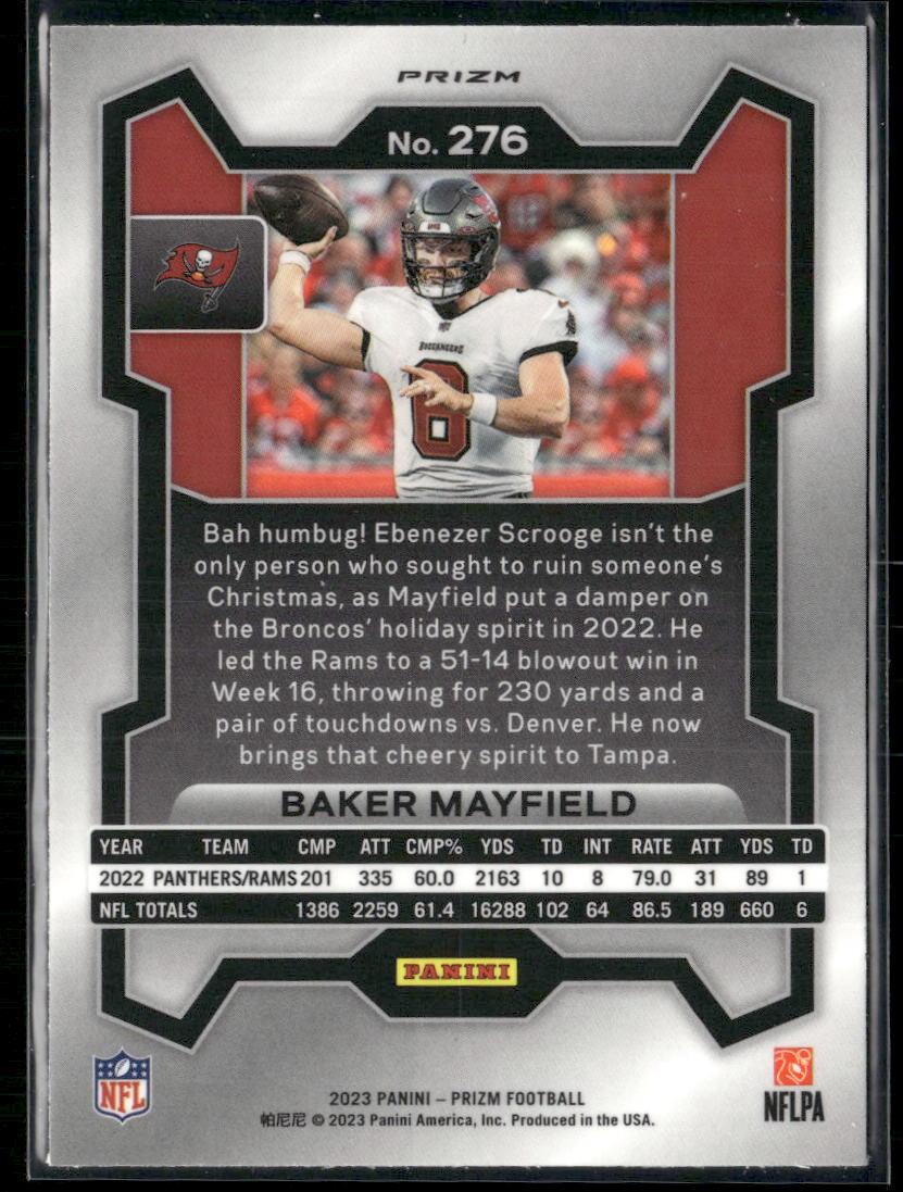 2023 Panini Prizm #276 Baker Mayfield Silver  Krazy King Collectibles LLC   