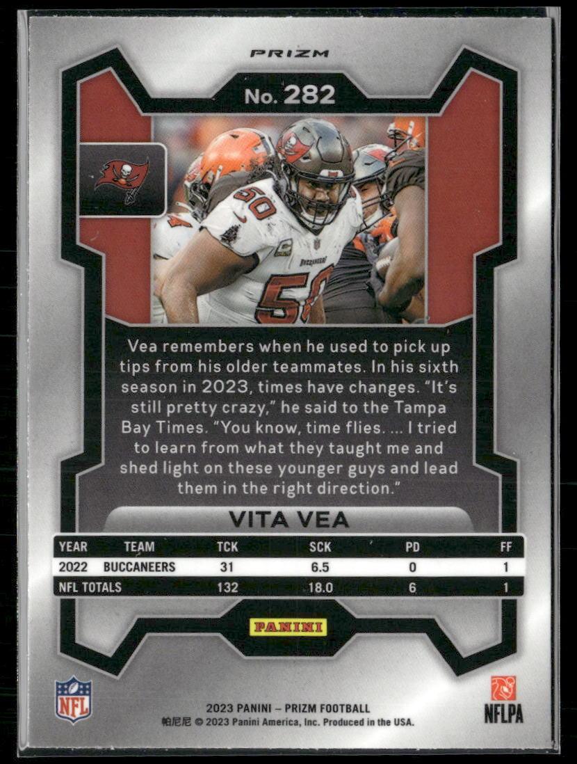 2023 Panini Prizm #282 Vita Vea Silver  Krazy King Collectibles LLC   