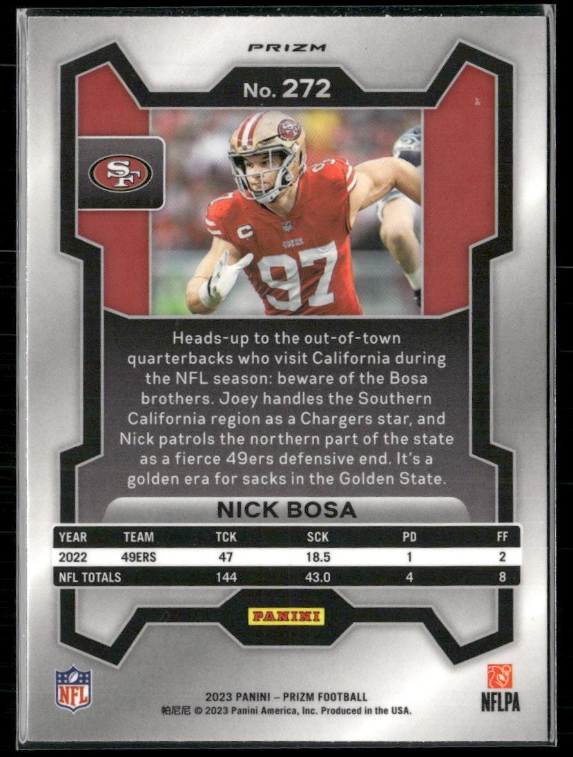 Prizm #272 Nick Bosa Silver  Krazy King Collectibles LLC   