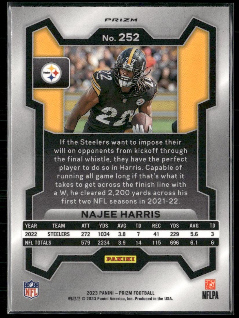 2023 Panini Prizm #252 Najee Harris Silver  Krazy King Collectibles LLC   