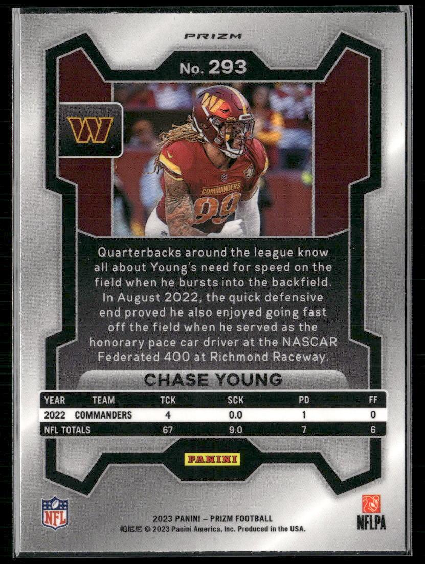 2023 Panini Prizm #293 Chase Young Silver  Krazy King Collectibles LLC   