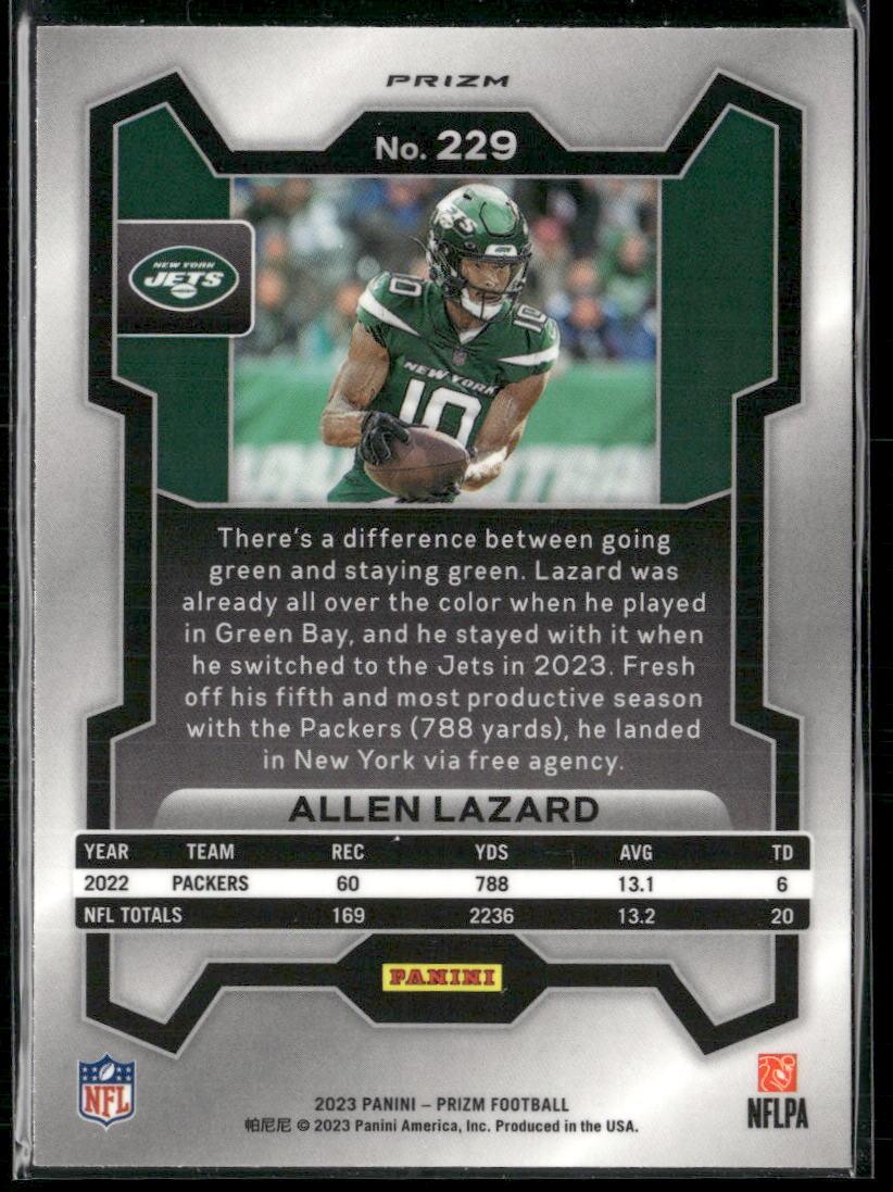 Prizm #229 Allen Lazard Silver  Krazy King Collectibles LLC   