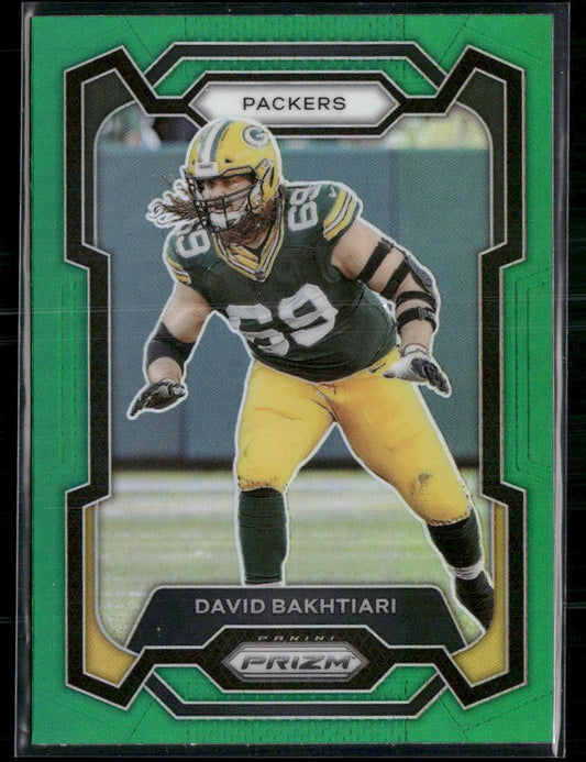 2023 Panini Prizm #108 David Bakhtiari Green  Krazy King Collectibles LLC   