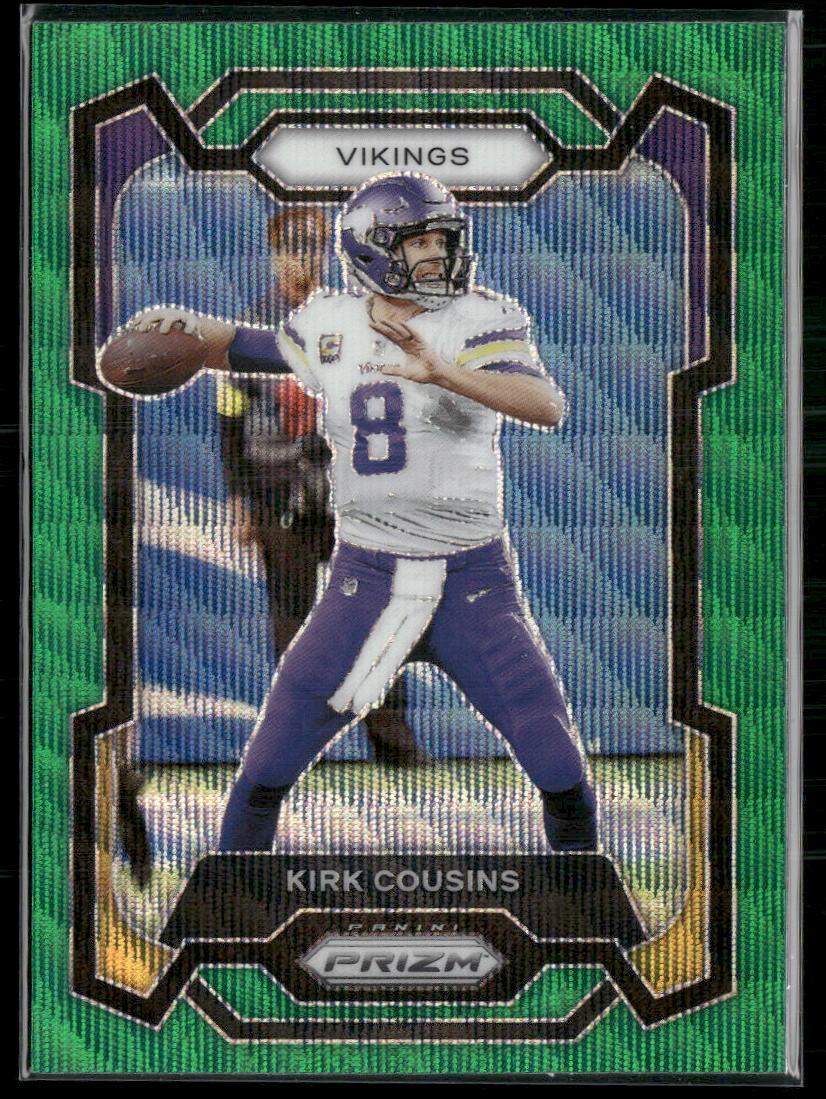 2023 Panini Prizm #197 Kirk Cousins Green Wave  Krazy King Collectibles LLC   