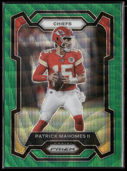 2023 Panini Prizm #149 Patrick Mahomes II Green Wave  Krazy King Collectibles LLC   