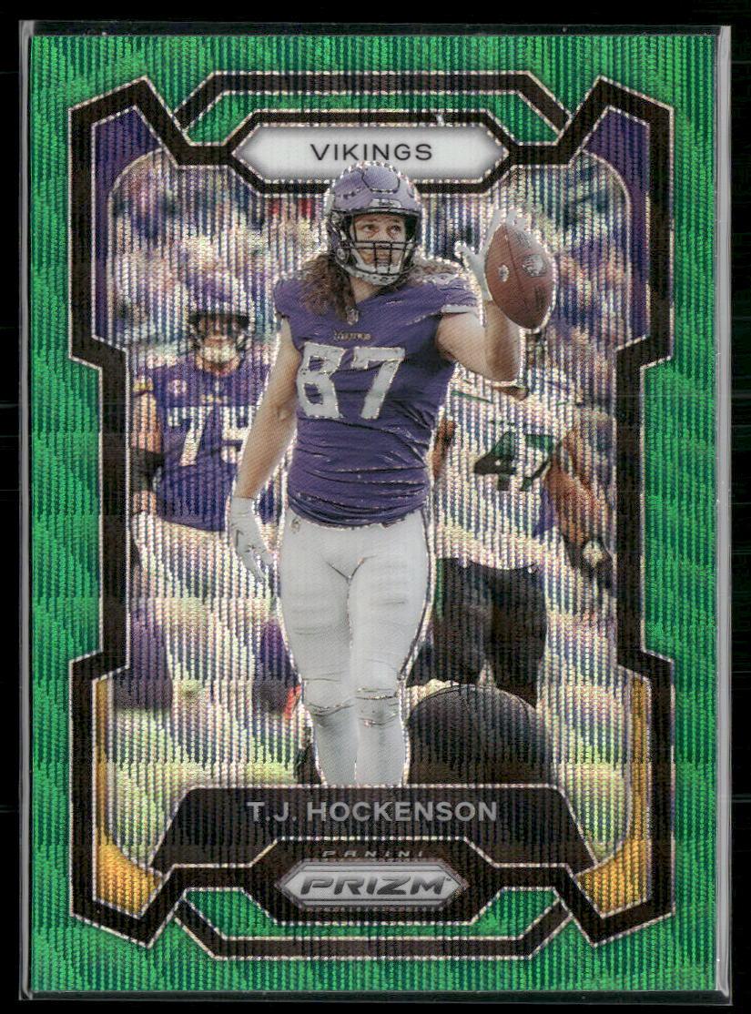 2023 Panini Prizm #198 T.J. Hockenson Green Wave  Krazy King Collectibles LLC   