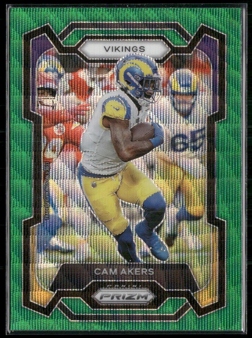 2023 Panini Prizm #164 Cam Akers Green Wave  Krazy King Collectibles LLC   