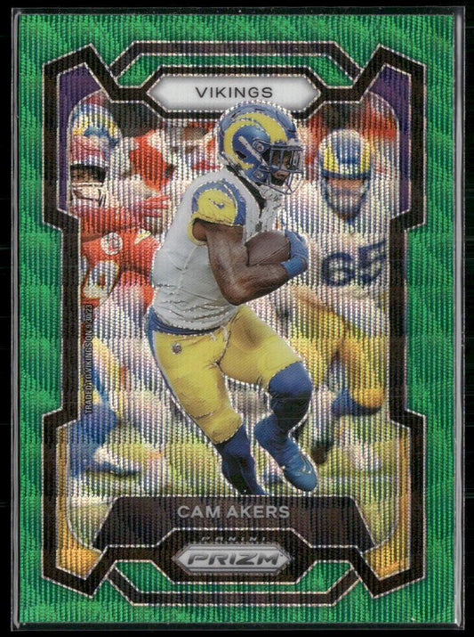 2023 Panini Prizm #164 Cam Akers Green Wave  Krazy King Collectibles LLC   