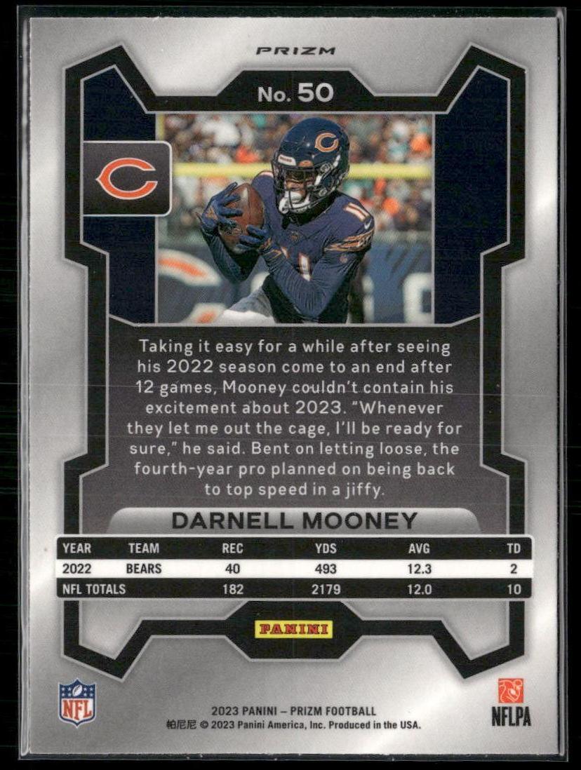 2023 Panini Prizm #50 Darnell Mooney Green Wave  Krazy King Collectibles LLC   