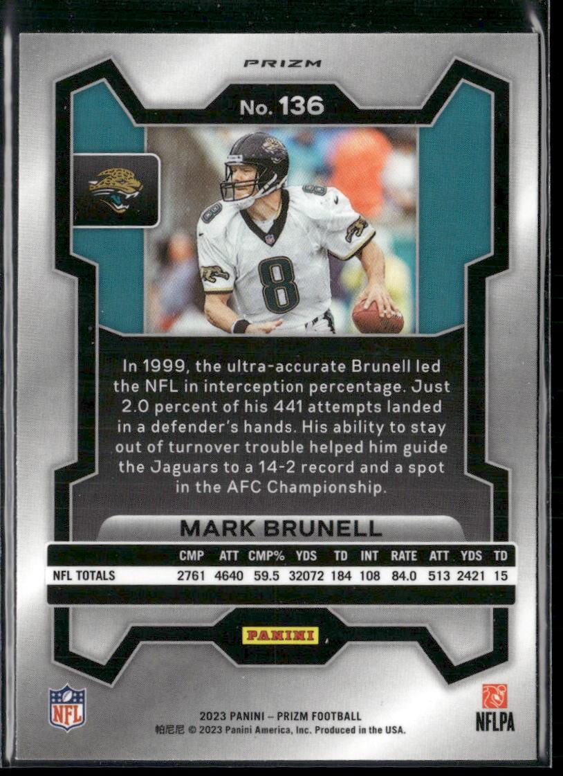 Prizm #136 Mark Brunell Green Wave  Krazy King Collectibles LLC   