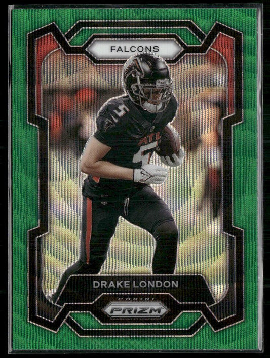 2023 Panini Prizm #10 Drake London Green Wave  Krazy King Collectibles LLC   