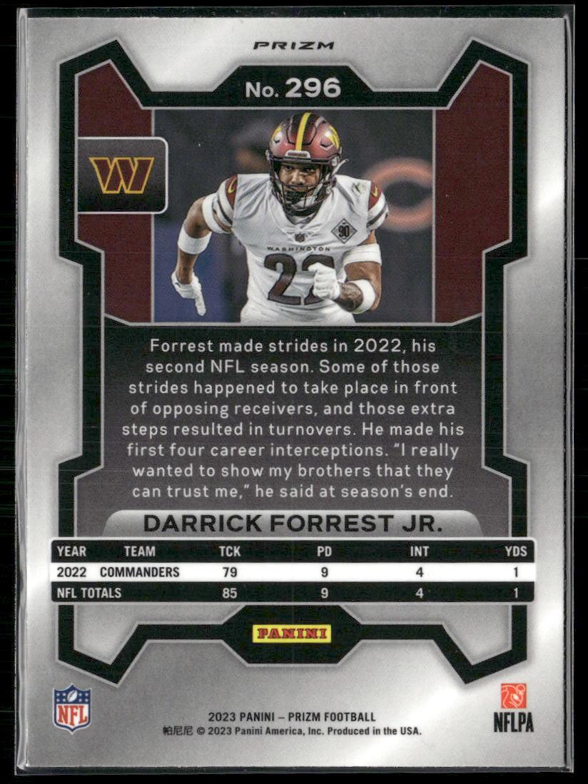 2023 Panini Prizm #296 Darrick Forrest Jr. Green Wave  Krazy King Collectibles LLC   