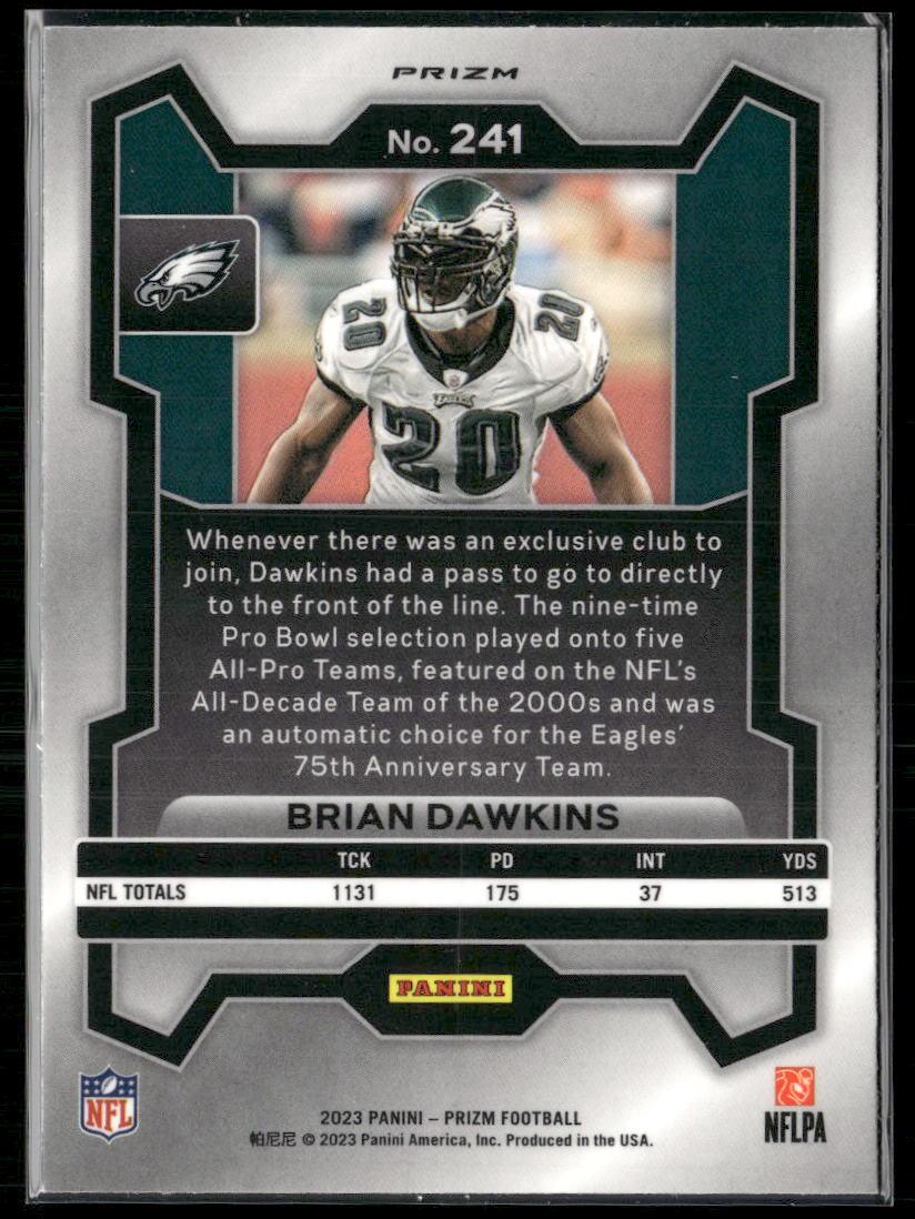 Prizm #241 Brian Dawkins Green Wave  Krazy King Collectibles LLC   