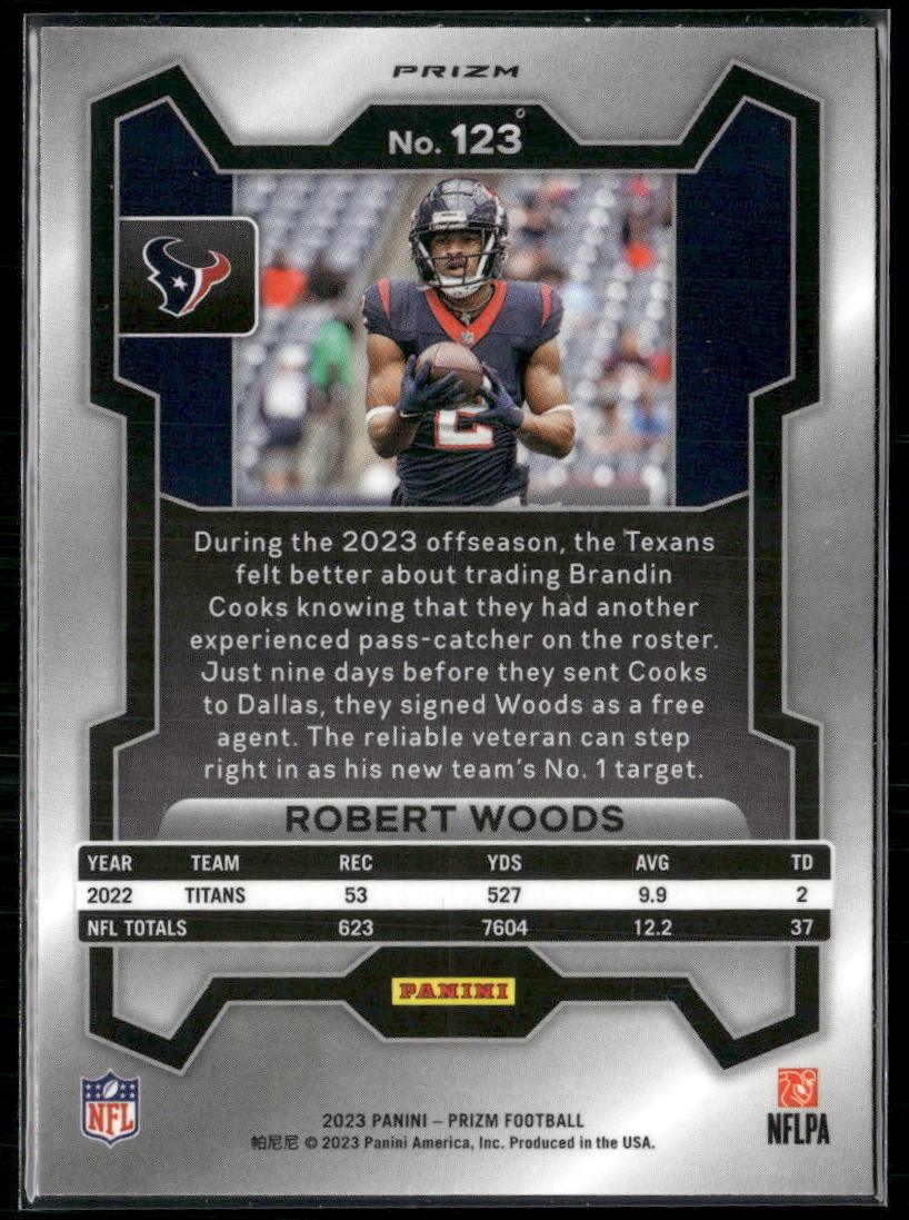 Prizm #123 Robert Woods Green Wave  Krazy King Collectibles LLC   