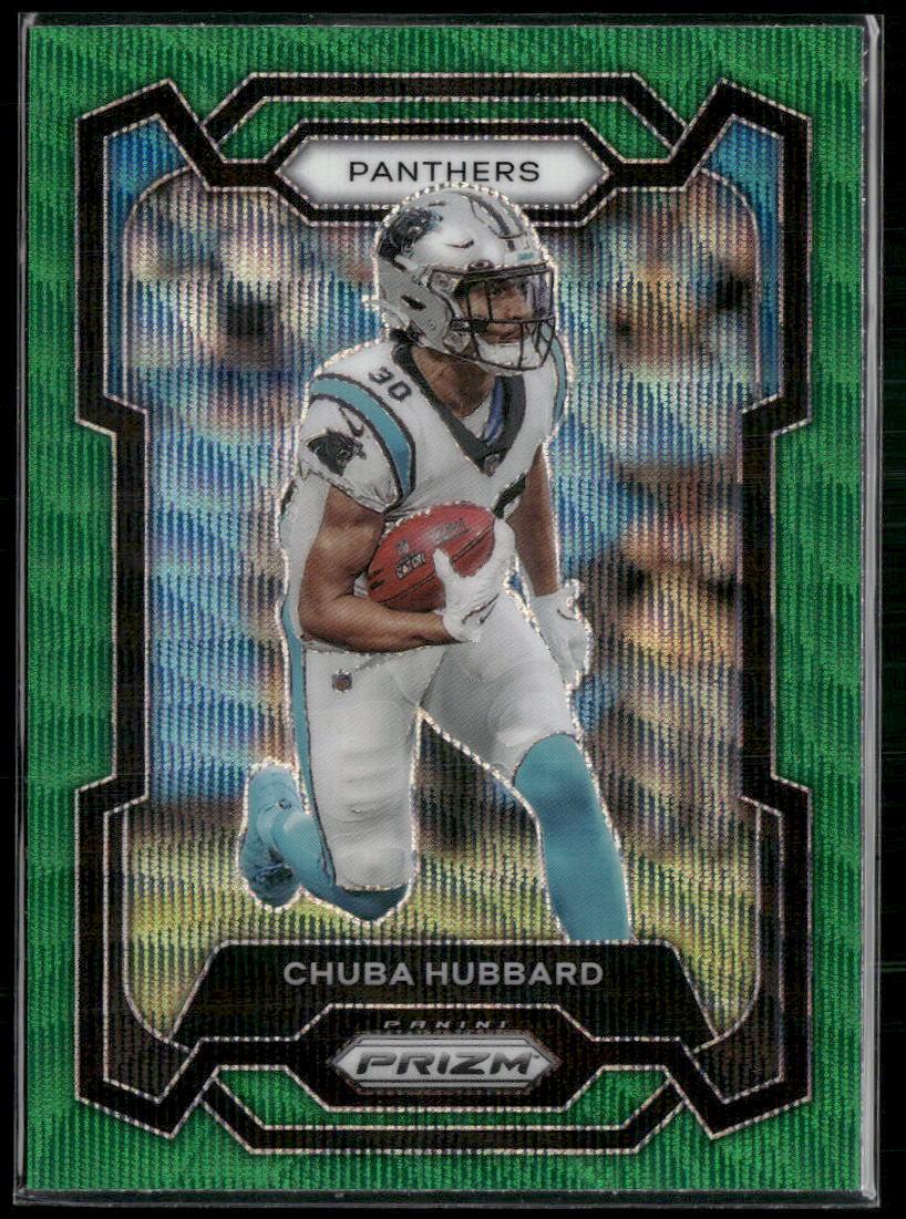 2023 Panini Prizm #40 Chuba Hubbard Green Wave  Krazy King Collectibles LLC   