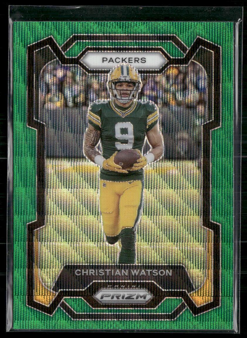 2023 Panini Prizm #107 Christian Watson Green Wave  Krazy King Collectibles LLC   