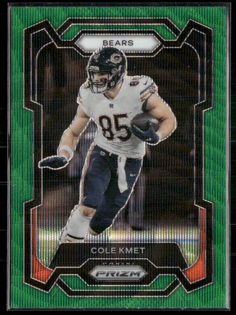 2023 Panini Prizm #49 Cole Kmet Green Wave  Krazy King Collectibles LLC   