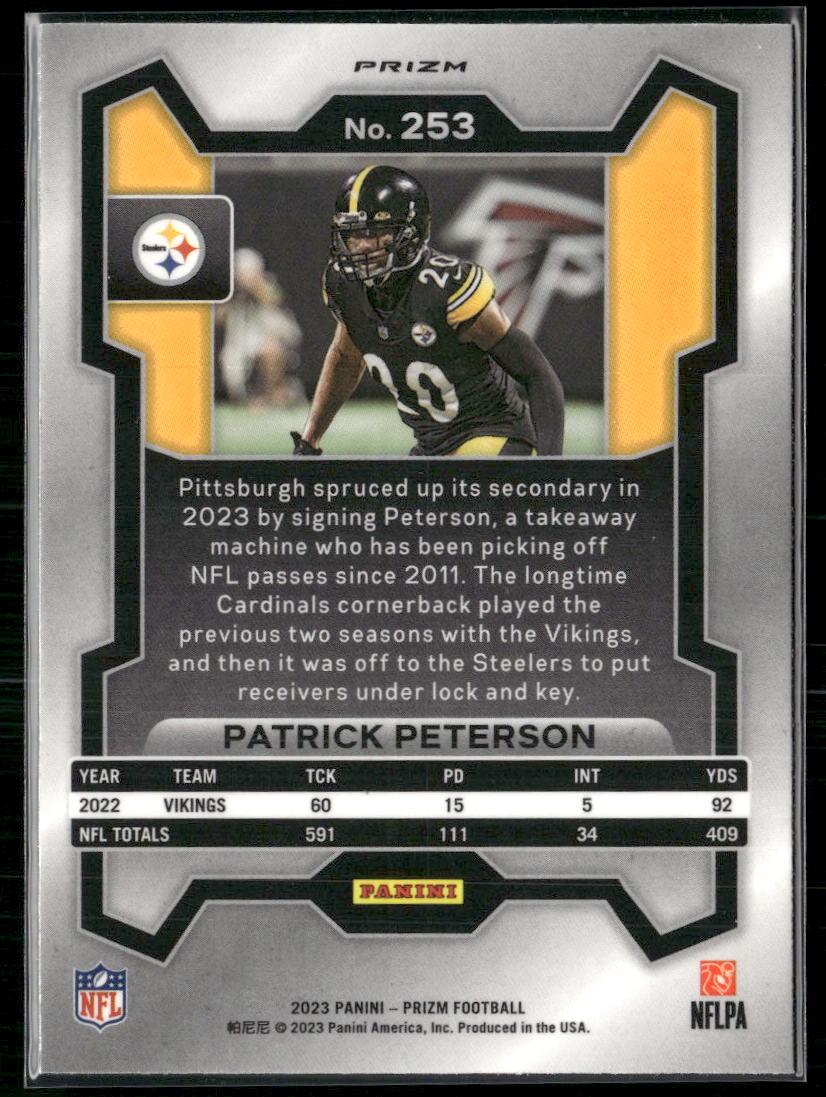 2023 Panini Prizm #253 Patrick Peterson Green Wave  Krazy King Collectibles LLC   