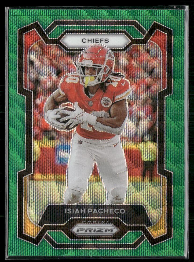 2023 Panini Prizm #144 Isiah Pacheco Green Wave  Krazy King Collectibles LLC   