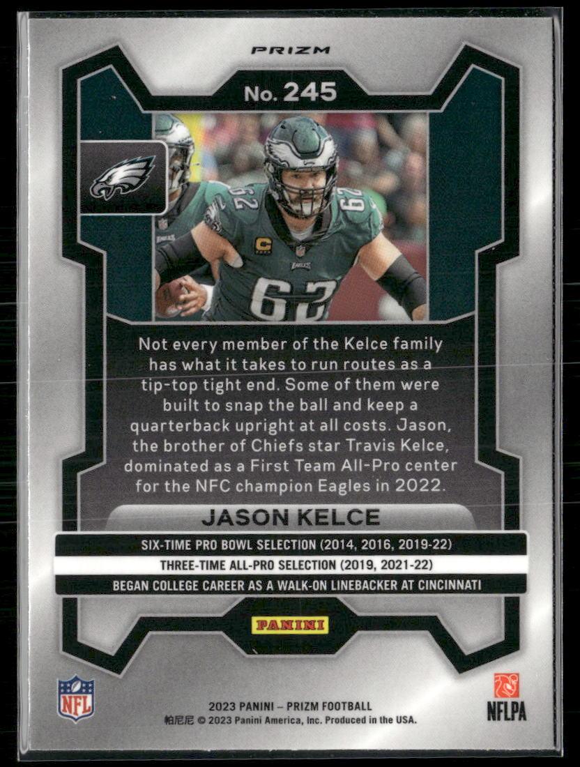 2023 Panini Prizm #245 Jason Kelce Disco  Krazy King Collectibles LLC   