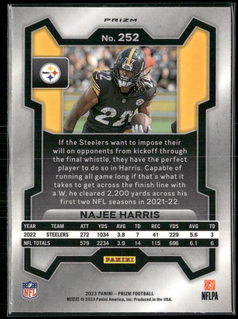 2023 Panini Prizm #252 Najee Harris Disco  Krazy King Collectibles LLC   