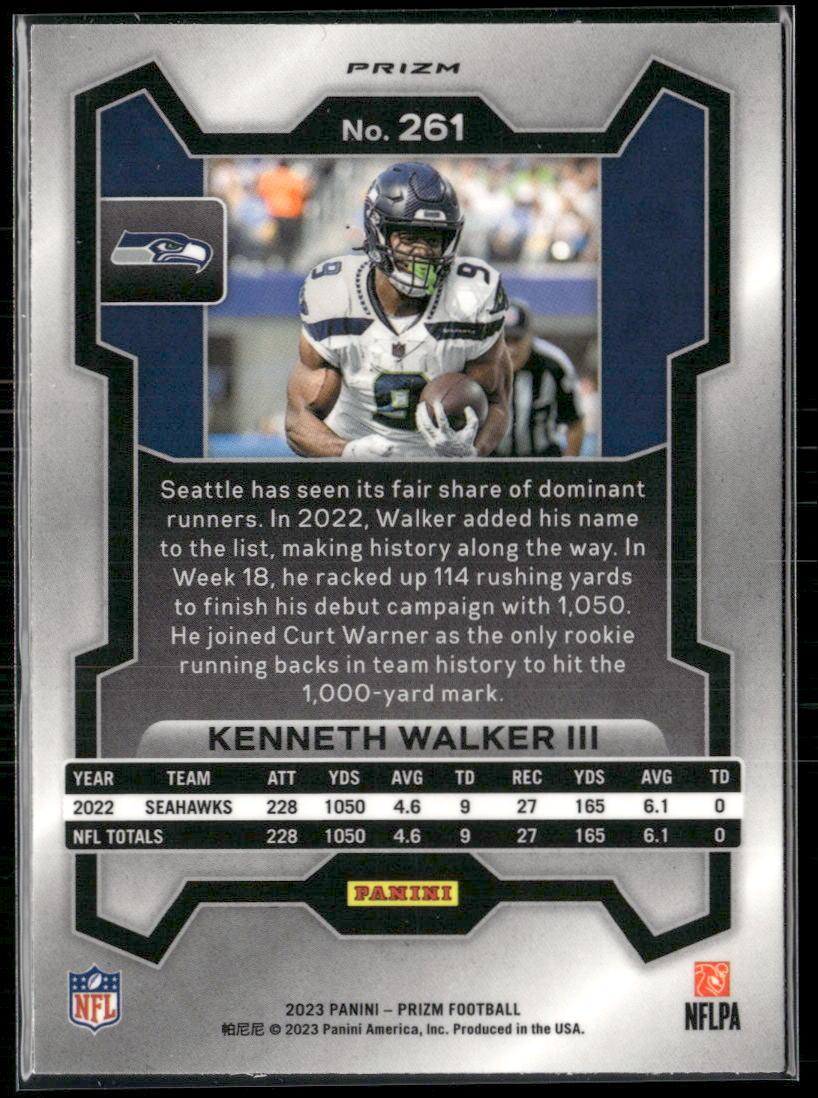 2023 Panini Prizm #261 Kenneth Walker III Disco  Krazy King Collectibles LLC   