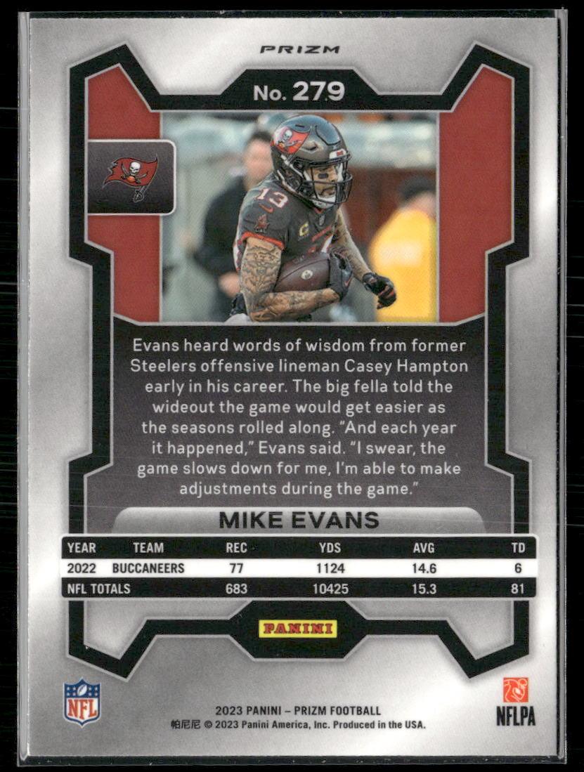 2023 Panini Prizm #279 Mike Evans Disco  Krazy King Collectibles LLC   