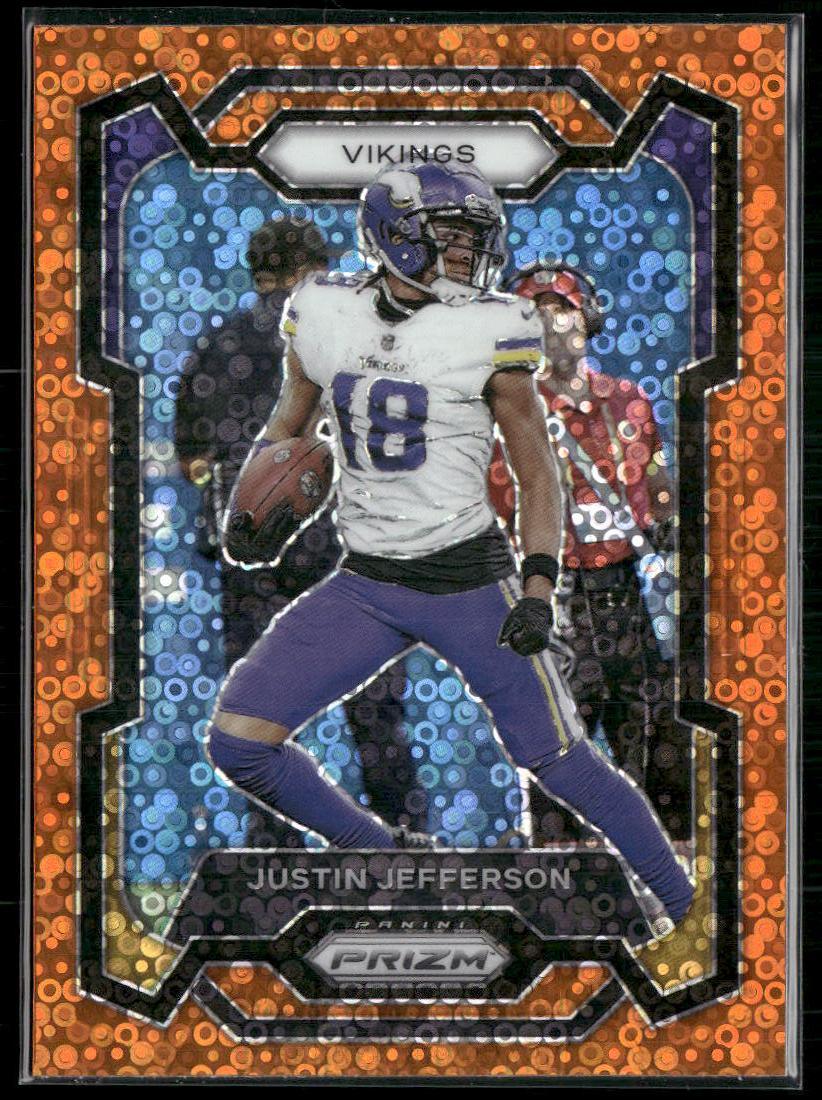 2023 Panini Prizm #195 Justin Jefferson Disco  Krazy King Collectibles LLC   