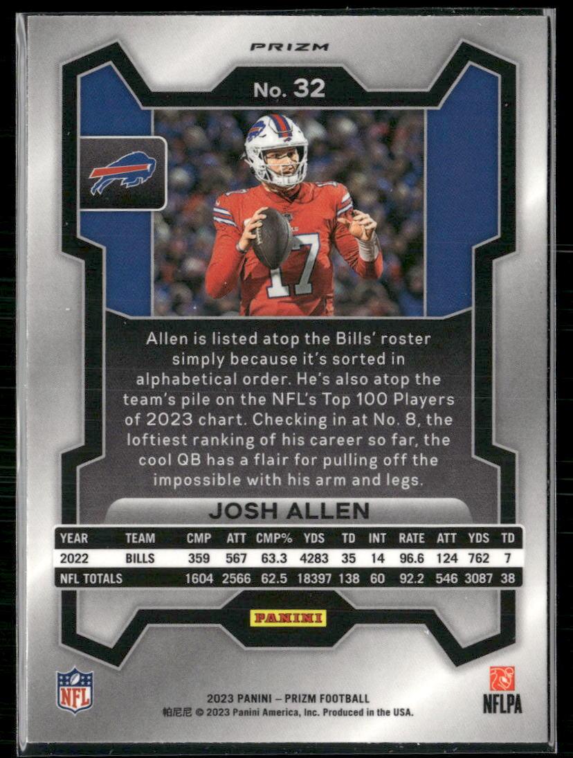 2023 Panini Prizm #32 Josh Allen Disco  Krazy King Collectibles LLC   