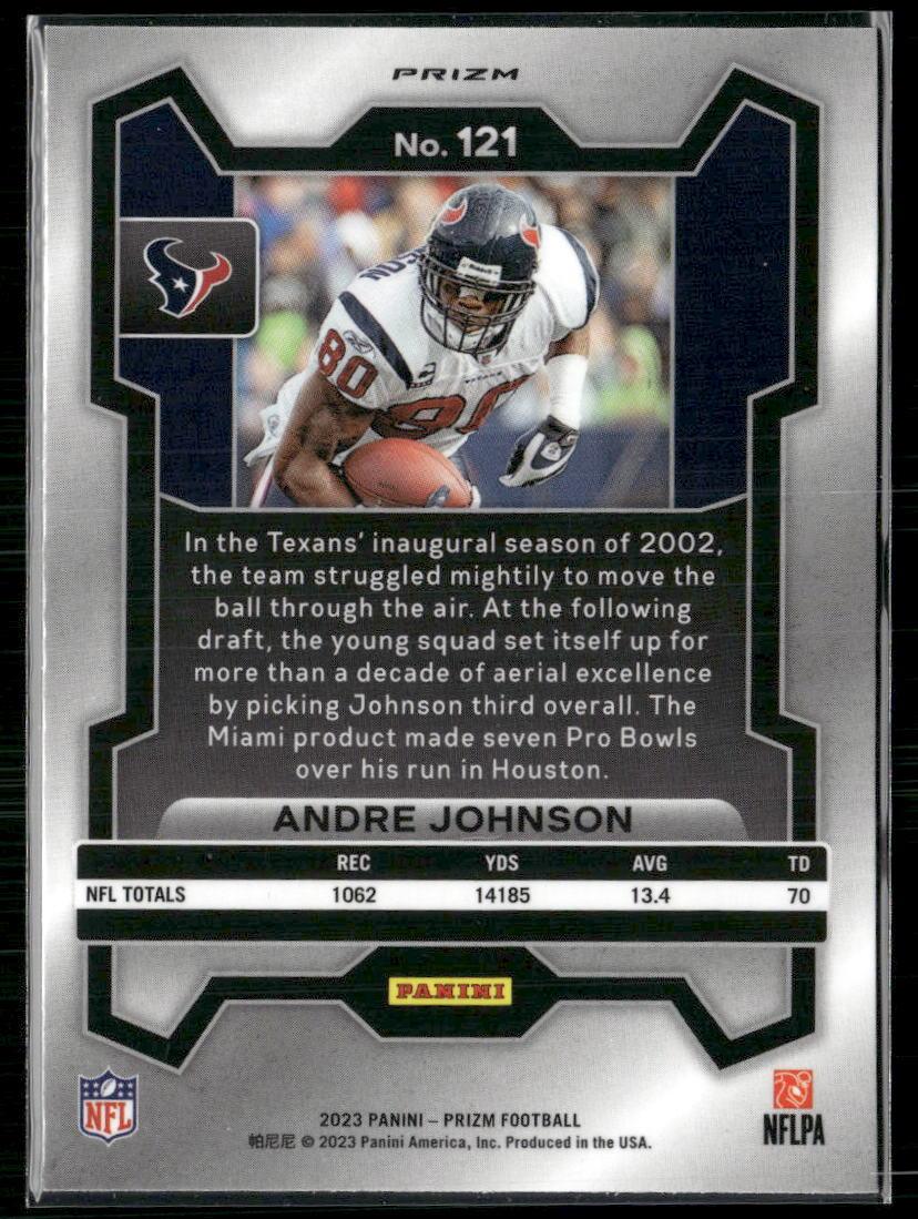 2023 Panini Prizm #121 Andre Johnson Disco  Krazy King Collectibles LLC   