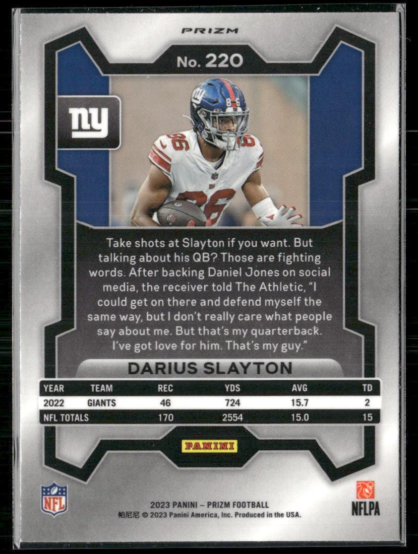 2023 Panini Prizm #220 Darius Slayton Disco  Krazy King Collectibles LLC   