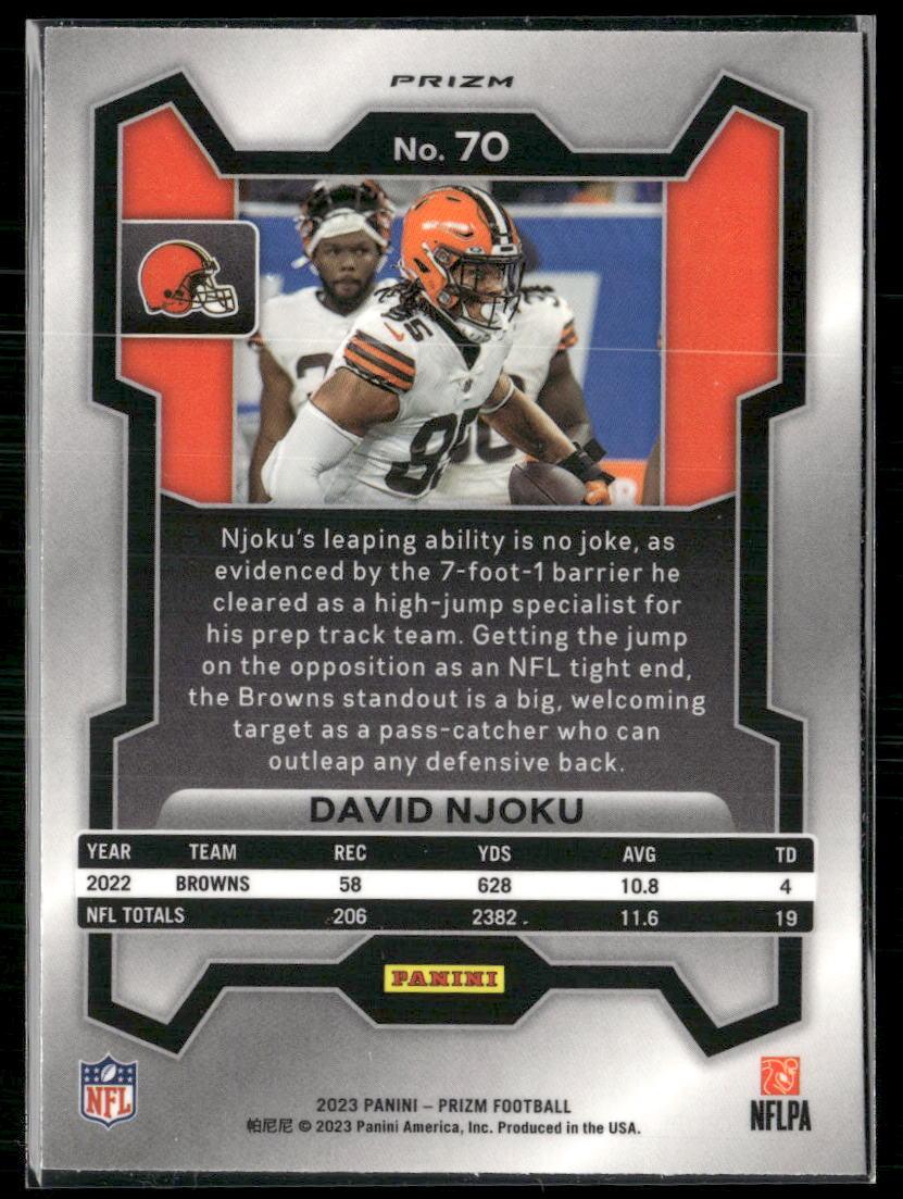 2023 Panini Prizm #70 David Njoku Disco  Krazy King Collectibles LLC   