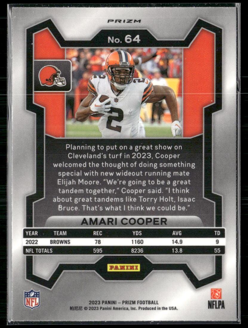 2023 Panini Prizm #64 Amari Cooper Disco  Krazy King Collectibles LLC   