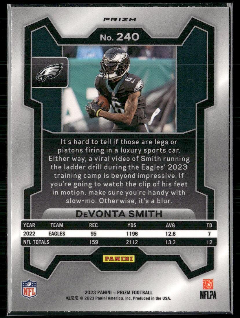 2023 Panini Prizm #240 DeVonta Smith Lazer  Krazy King Collectibles LLC   