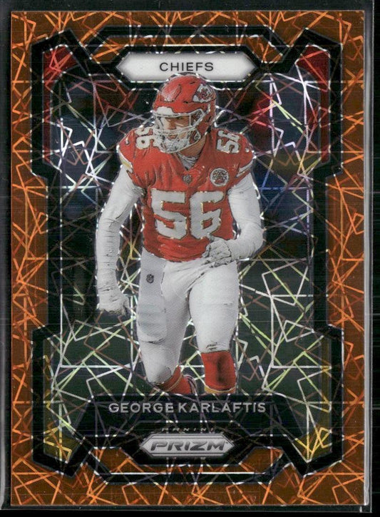 2023 Panini Prizm #143 George Karlaftis Lazer  Krazy King Collectibles LLC   