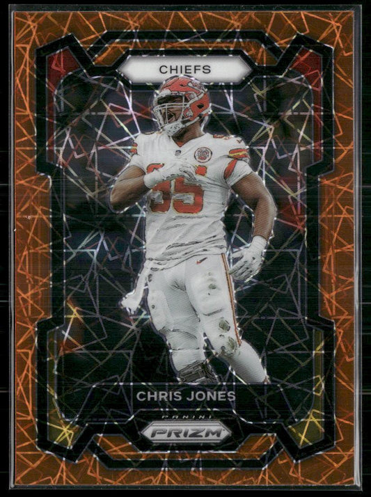 2023 Panini Prizm #142 Chris Jones Lazer  Krazy King Collectibles LLC   