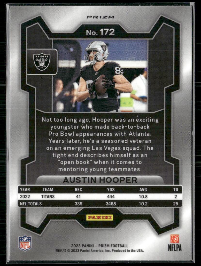 2023 Panini Prizm #172 Austin Hooper Lazer  Krazy King Collectibles LLC   