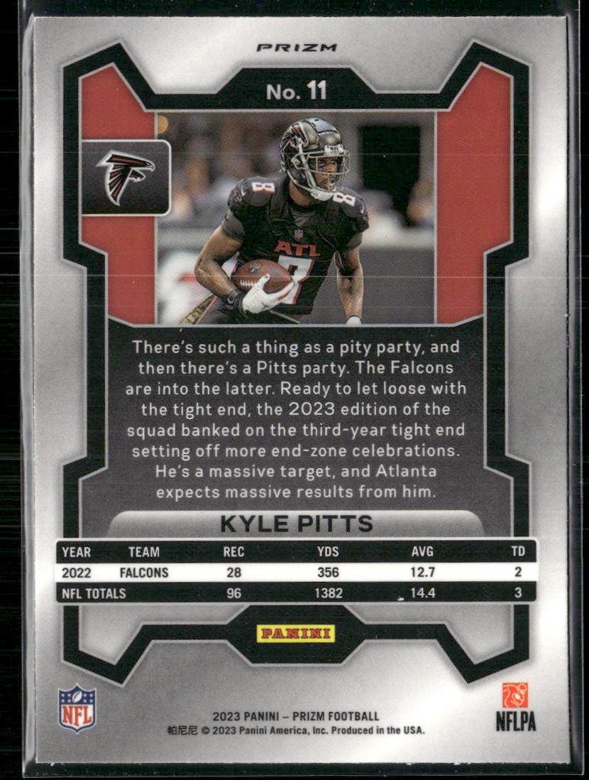 2023 Panini Prizm #11 Kyle Pitts Lazer  Krazy King Collectibles LLC   