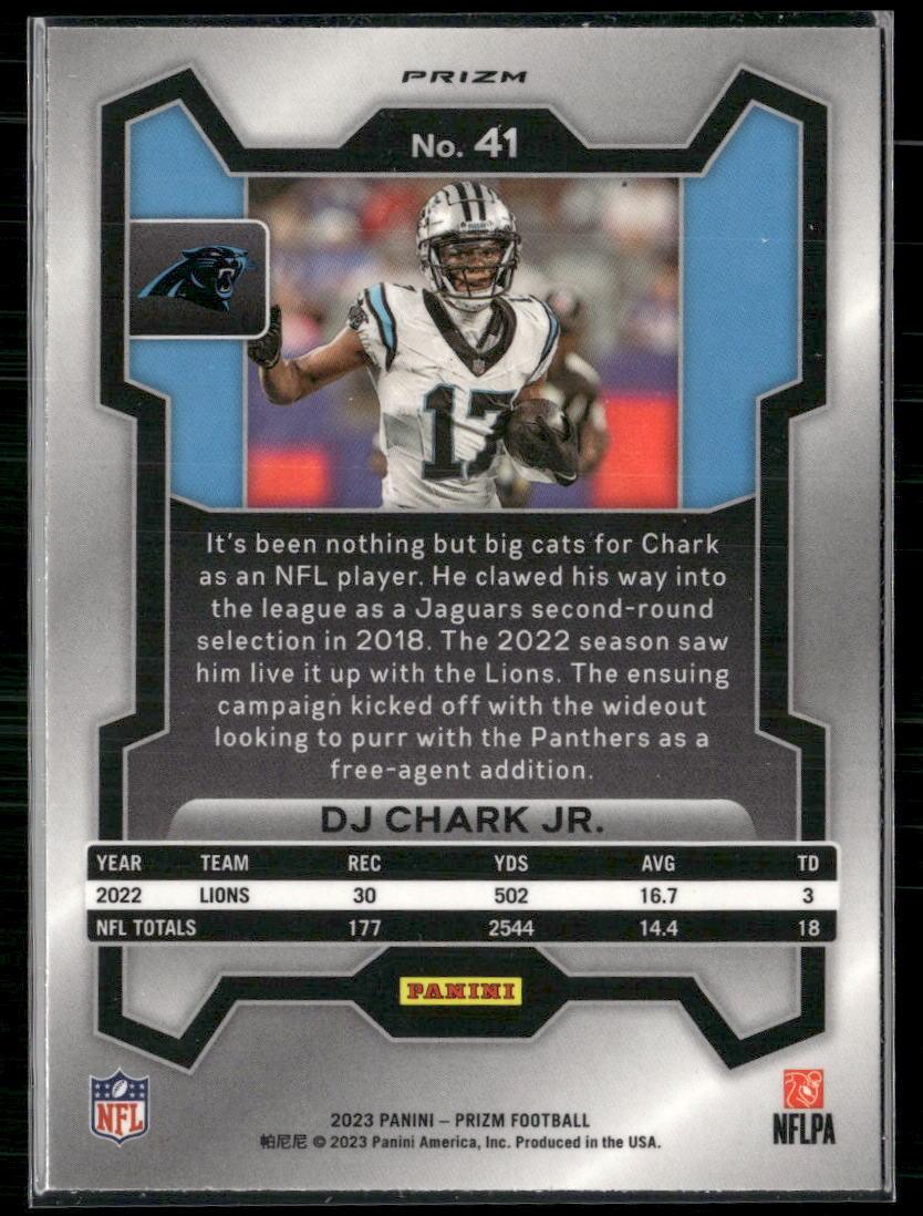 2023 Panini Prizm #41 DJ Chark Jr. Lazer  Krazy King Collectibles LLC   