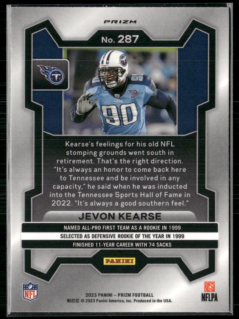 2023 Panini Prizm #287 Jevon Kearse Lazer  Krazy King Collectibles LLC   