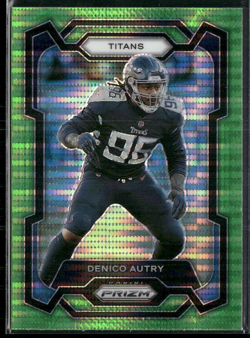 2023 Prizm #283 Denico Autry- Neon Green Pulsar  Krazy King Collectibles LLC   